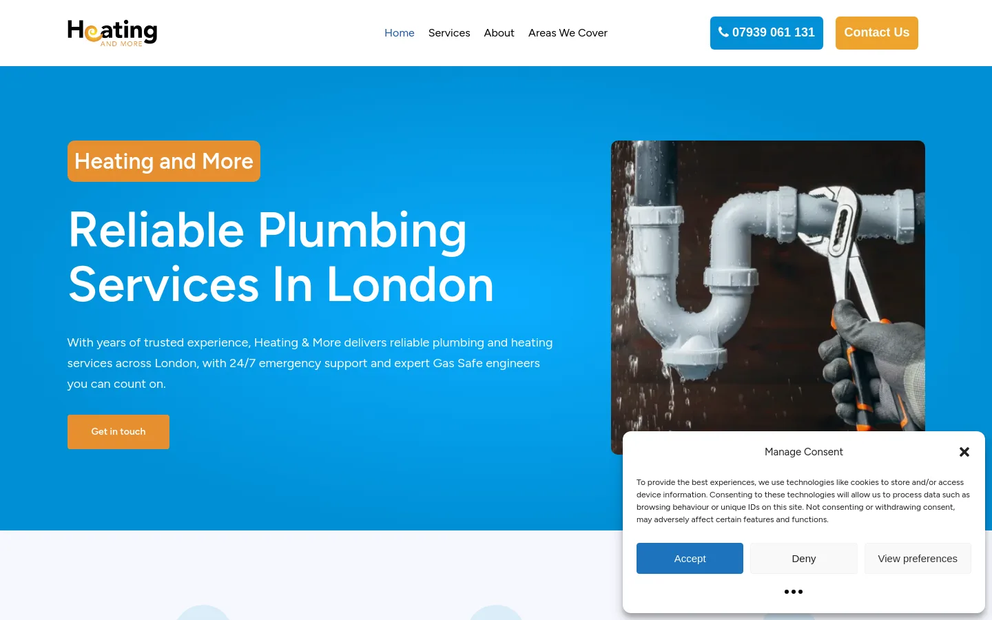 Heating & More website