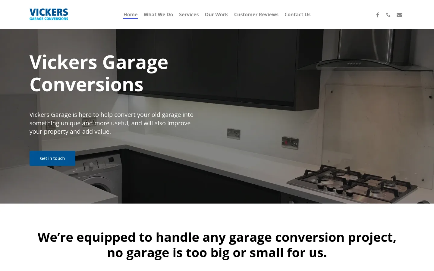 Vickers Garage website